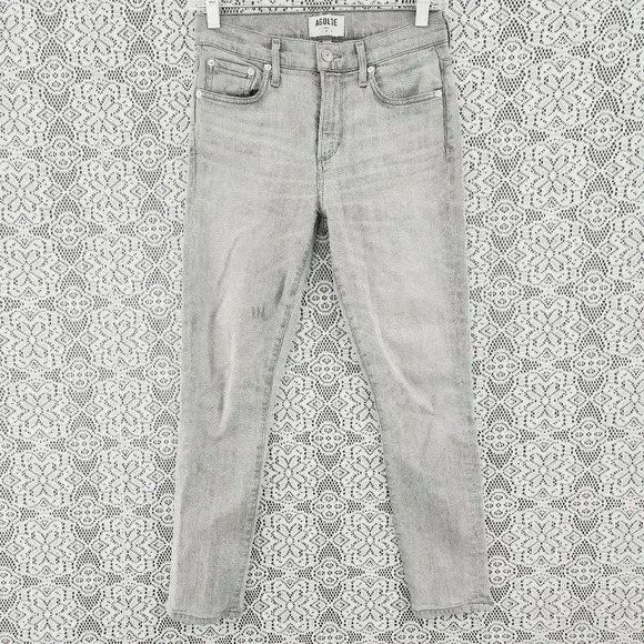 Agolde Gray Skinny Stretched Jeans Women's 25 - Picture 1 of 10